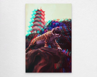 Burning Bright - Tiger Balm Garden - AJ Halkes Hong Kong 3D Anaglyph Collection
