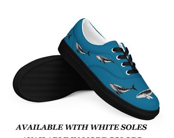 Mens Whale Print Sneaker Whale Athleisure Street Style Boat Shoe Lightweight Casual Shoes Teen Boys sneaker Men Nautical Ocean Animal Print