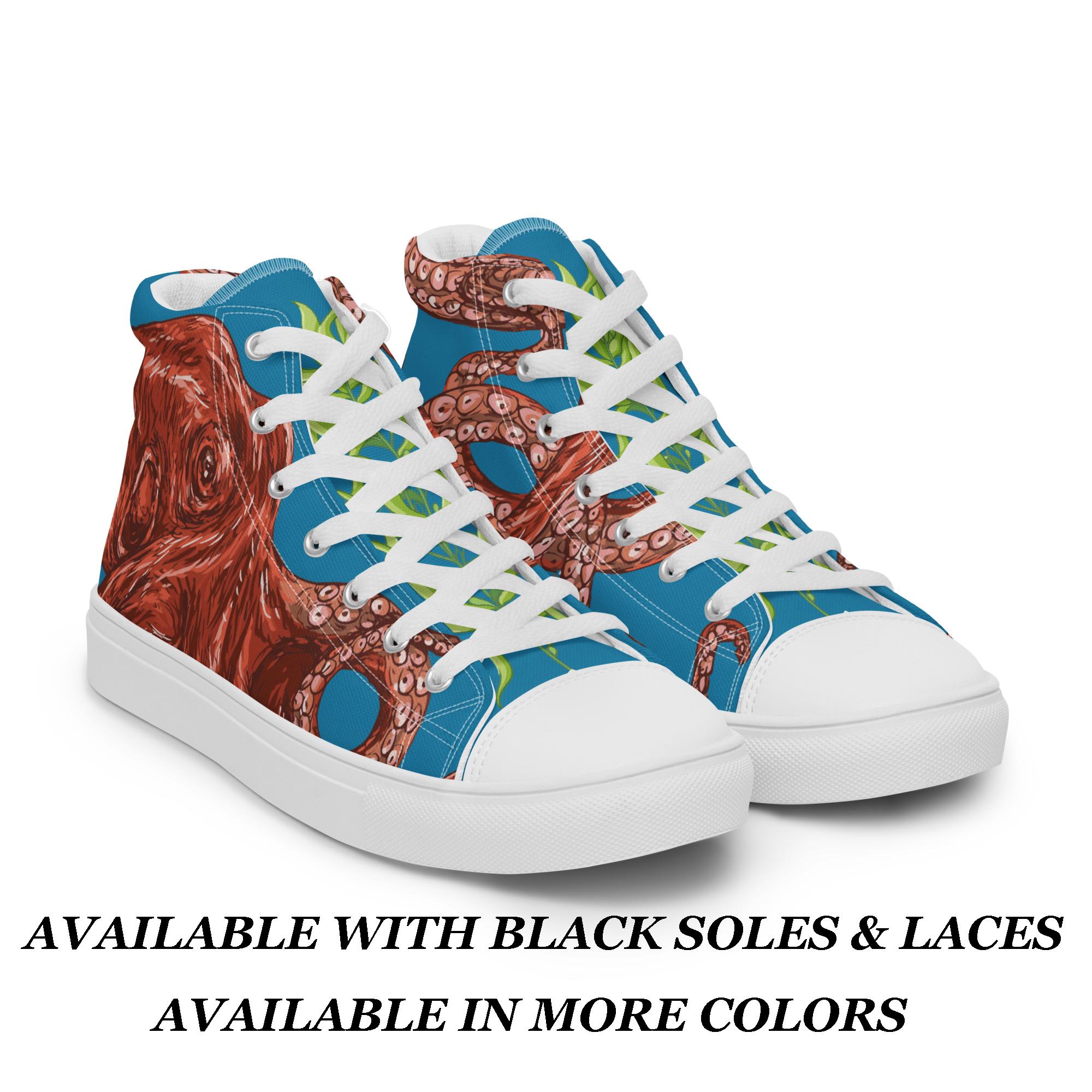 Zapatillas altas de lona para hombre, zapatillas altas tipo pulpo, zapatillas informales para hombre, calzado deportivo de moda para hombre, zapatilla