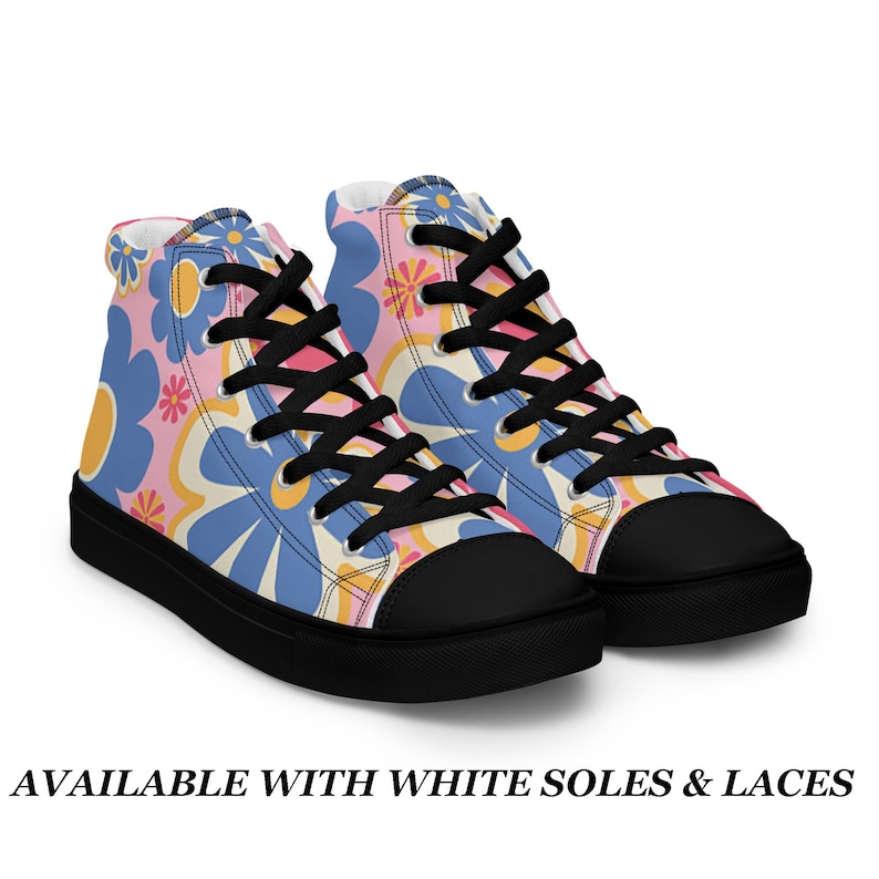 Hippie Paisley Women's High Top Shoes