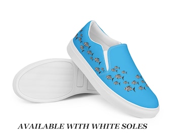 Zapatos náuticos sin cordones para hombre, zapatillas de estilo urbano, mocasines deportivos con estampado de peces, zapatos casuales cómodos para hombre, regalo de pescadores de biología marina