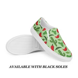 Frauen südwestlichen Slip On Schuh Kaktus Druck Street Style Sneaker Mexikanisch inspiriert Wüstenthema lässiger Damenschuh Schuh Geschenk für sie