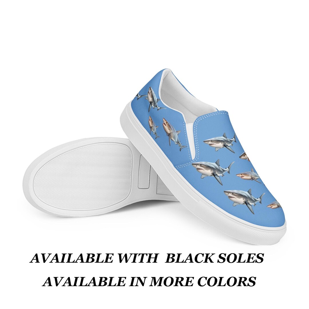 Deep Lake Winter Camp Men's Unusual Slip-on Canvas Shoes