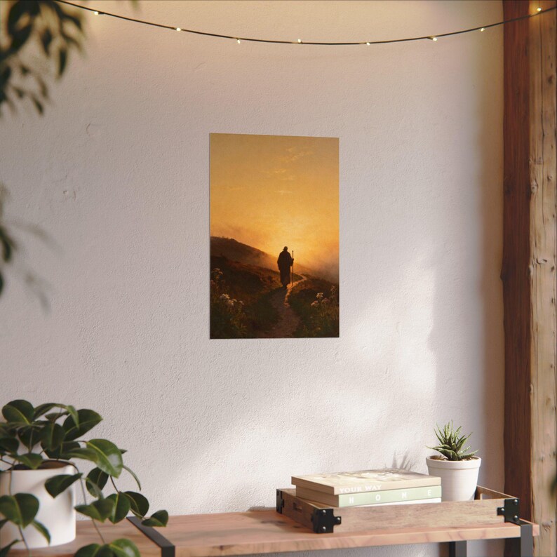 Plakat „Walcz pokornie” | Księga Micheasza 6:8: Postępuj sprawiedliwie, kochaj, miłosierdzie, Chrześcijańska ścieżka, ścienna sztuka, prezent wiary z okazji ukończenia szkoły zdjęcie 5