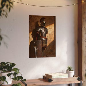 Armor of God Poster | Roman Armour Wall Art, Ephesians 6:11 Christian Gift for Men, Boys Room Faith Decor image 9