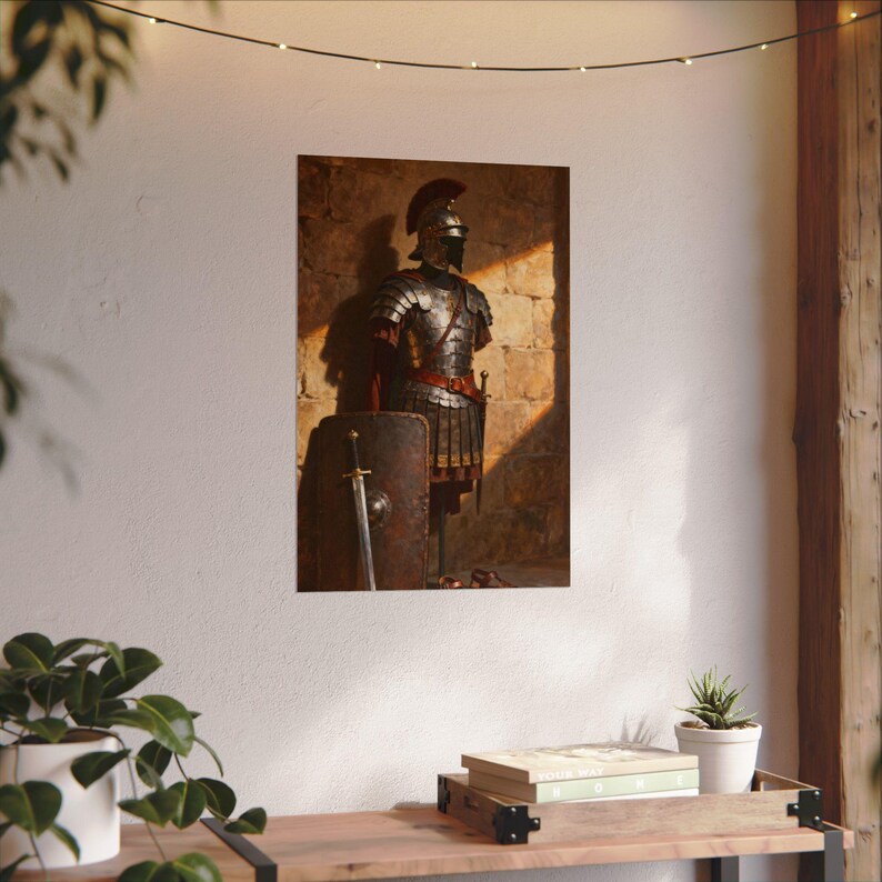 Armor of God Poster | Roman Armour Wall Art, Ephesians 6:11 Christian Gift for Men, Boys Room Faith Decor image 9