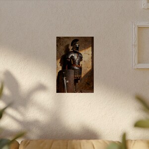 Armor of God Poster | Roman Armour Wall Art, Ephesians 6:11 Christian Gift for Men, Boys Room Faith Decor image 4