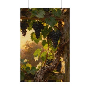 I Am the Vine Poster | Grapevine Botanical Christian Wall Art, John 15:5 Scripture Print, Faith Kitchen Decor Gift image 12