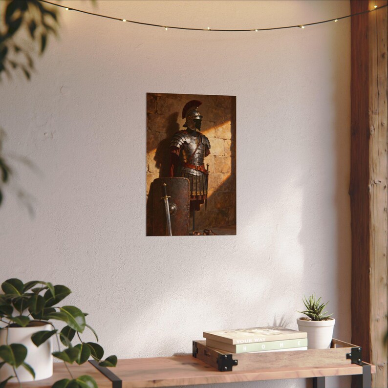Armor of God Poster | Roman Armour Wall Art, Ephesians 6:11 Christian Gift for Men, Boys Room Faith Decor image 5