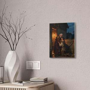 The Prodigal Son Canvas Wall Art | Father's Embrace, Luke 15:20 Forgiveness Christian Decor, Reconciliation Faith Gift zdjęcie 4
