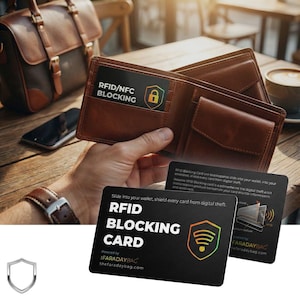 RFID Blocking Card - Secure Wallet Data, Travel Gift