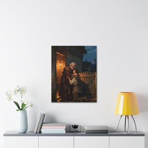 The Prodigal Son Canvas Wall Art | Father's Embrace, Luke 15:20 Forgiveness Christian Decor, Reconciliation Faith Gift zdjęcie 11