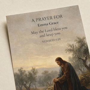 Personalized Jesus Prayer Poster: Custom Name Textured Watercolor Wall Art image 7