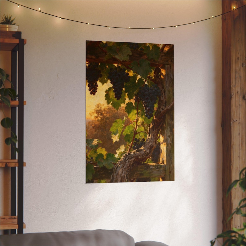 I Am the Vine Poster | Grapevine Botanical Christian Wall Art, John 15:5 Scripture Print, Faith Kitchen Decor Gift image 15