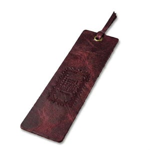 I Will Fear No Evil Leather Bookmark – Full-Grain Cowhide Bible Verse Tassel image 6