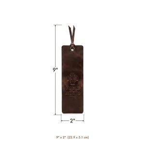 The Lord is My Shepherd Leather Bible Bookmark – Psalm 23:1, Full-Grain Cowhide Tassel image 6