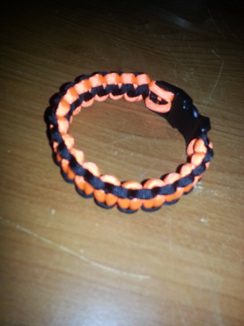 2 COLOR PARACORD BRACELET school Colors Etsy