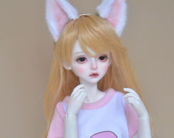Cute Flurry Cat Ears Animal Ears  Bjd Doll 1/6 1/4 1/3 Uncle Smart Doll Doll Accessories