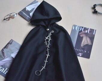 Bjd Doll Cool Black Cloak Top 1/4 MSD 1/3 SD17 Boy Uncle ID75 Custom Doll Clothes B379