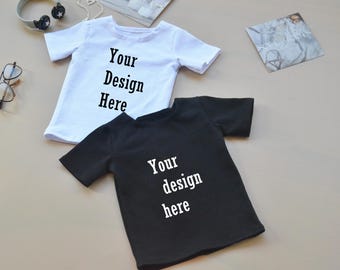 Custom Print BJD Doll T-Shirt: 1/3, 1/4, 1/6, 1/8 Sizes