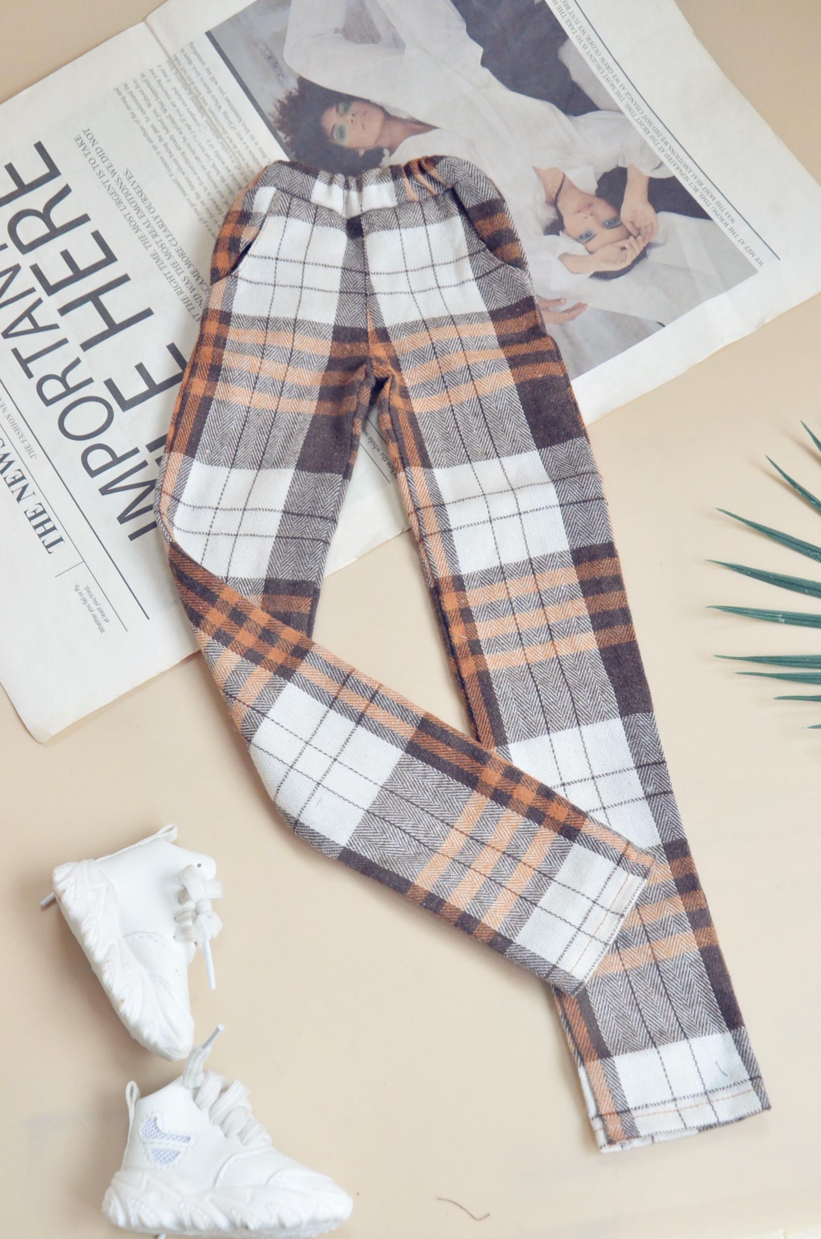Bjd Casual Plaid Pants 1/6 1/4 Minifee 1/3 Smart Doll