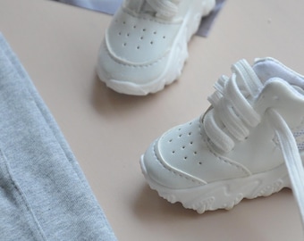 Easy match White Sports Sneaker Shoes  Bjd Doll 1/3 SD13 Smart Doll DD Doll Accessories