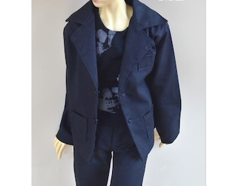 BJD Doll Coat: Handmade Jacket for 1/4 MSD, 1/3 SD13, SD17, Uncle, ID75