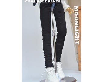 Bjd Doll Cool Slim Hole Pants  1/6 1/4 MSD 1/3 SD Uncle Custom Doll Clothes M31