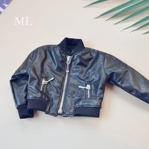 Bjd Doll Cool moto veste en cuir manteau débardeur M35 1/4 1/3 SD17 oncle SSDF ID75 vêtements de poupée