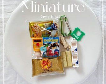 Miniature Japanese Snack GachaGacha Keychain Bag – Kawaii Gacha Bag Charm