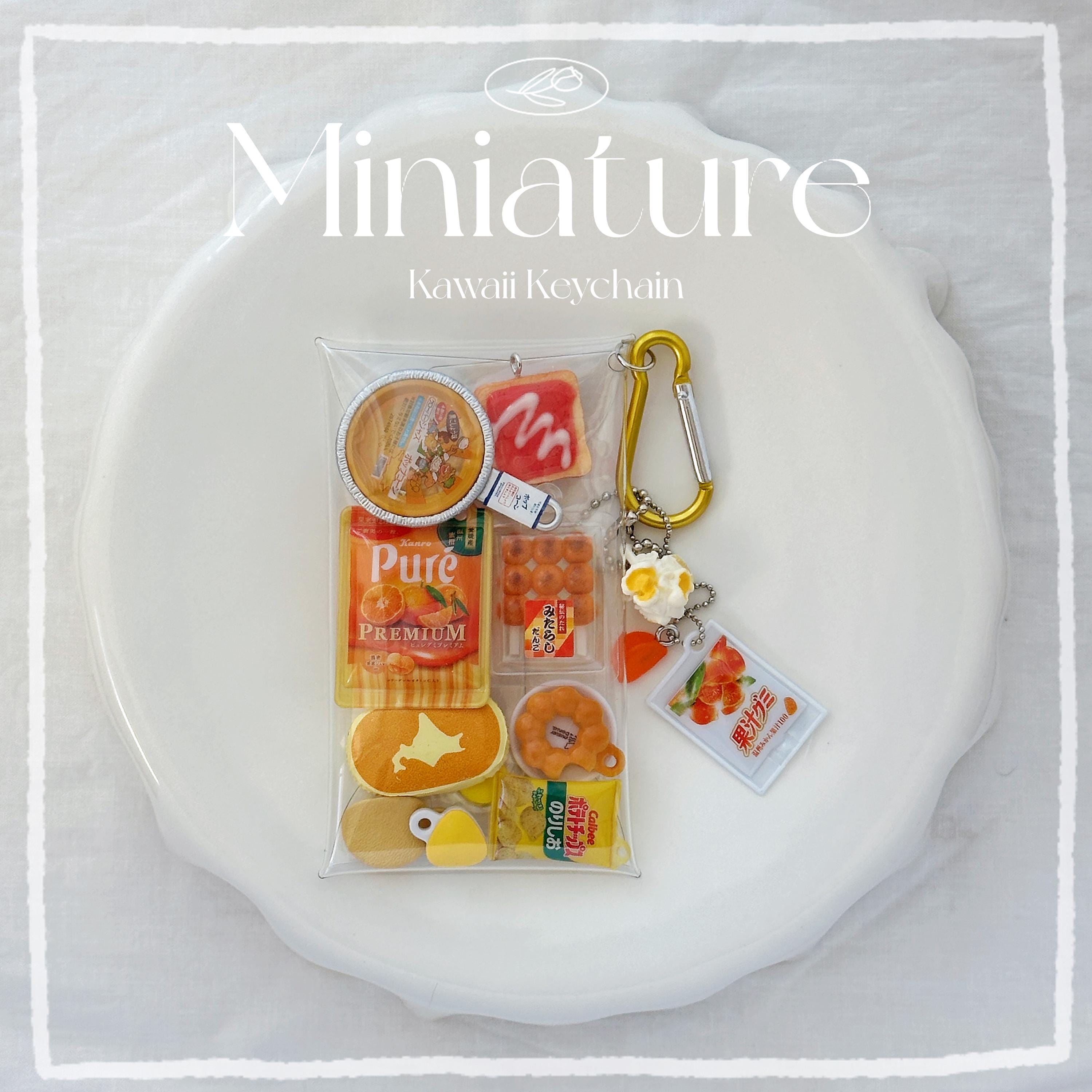 Miniature Japanese Snack Charm Keychain - Capsule Toy