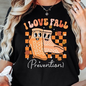 Comfort Colors I Love Fall Prevention Shirt, Fall Nurse Shirt, Thanksgiving Nurse Shirt, Physical Therapy Tees, Fall Risk DPT SPT PTA Shirt