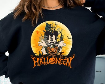 Disneyland Halloween Sweatshirt, Disney Mickey Halloween Sweater, Disney Scary Halloween Sweater, Vintage Halloween Sweatshirt, Fall Sweater