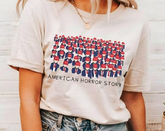 American Horror Story Trump Shirt,  Political T-shirt, Trump American Horror Story Shirt,Anti Trump Shirt,Anti MAGA Shirt,FDT Scary MAGA Tee