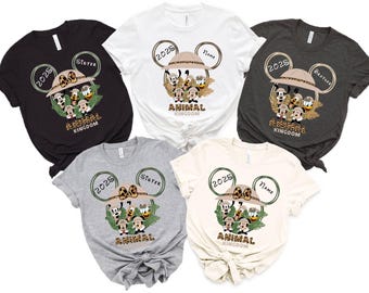 Custom Disney Safari Trip T-Shirt, Animal Kingdom Matching Shirts, Animal Kingdom Family Shirt, Mickey Safari Shirt, Family Matching Shirts