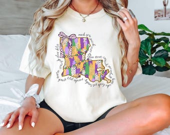 Comfort Colors Mardi Gras Shirt, Louisiana Mardi Gras Shirt,Mardi Gras Carnival Drink Shirt,Fat Tuesday Shirt,Orleans Shirt,Funny Mardi Gras