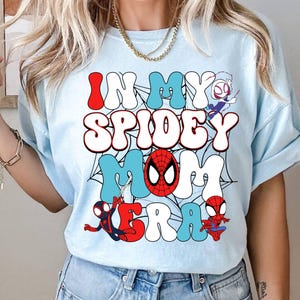 Comfort Colors Super Mom Birthday Gift Mothers Day Shirt In my Spidey Mom Era Shirt, Family Matching Spider Shirt, Funny Mother's Day Shirt bild 4