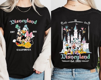 Disneyland California Family Matching T-Shirt, Mickey And Friends Shirt, Disneyland Est. 1955 Shirt, Disneyworld Shirt, Disney Trip T Shirt
