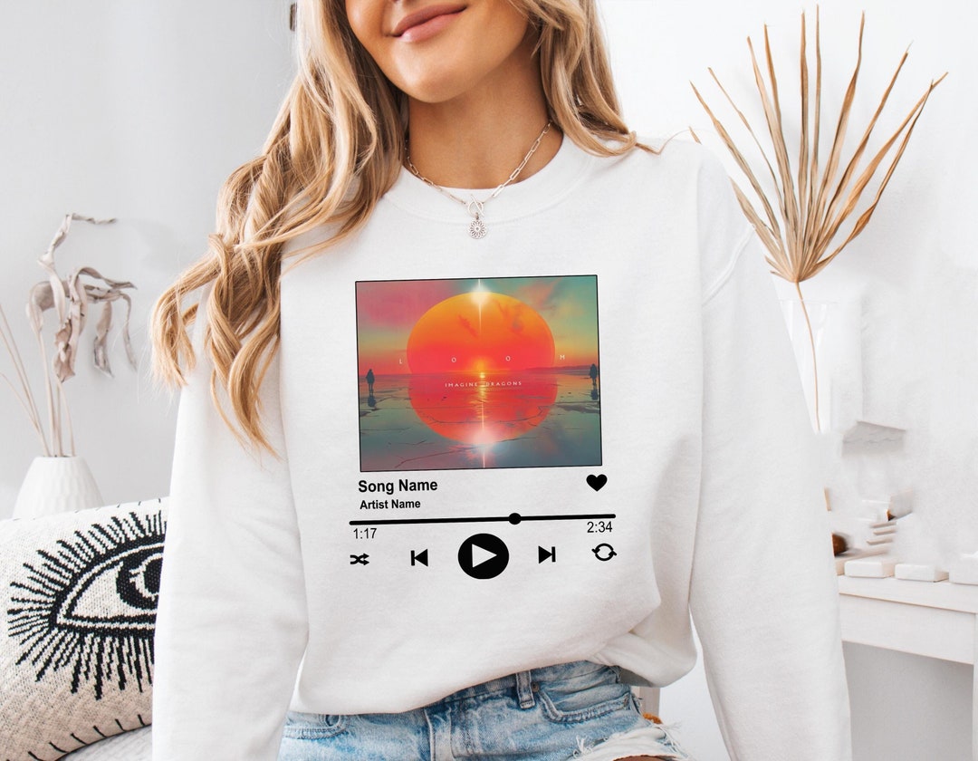 Say It With Songs 'One Love' Mint Turquoise Sweatshirt With Lilac Writing