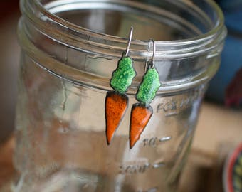 Série Garden - Boucles d’oreilles carottes