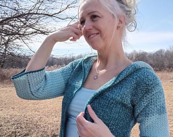 Spring Cardigan For Her - Crochet Pattern- Instant Digital Download- Diy Gift