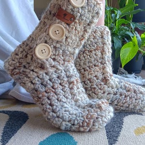 Handmade Wool Slipper Socks- Cozy Gift for Her