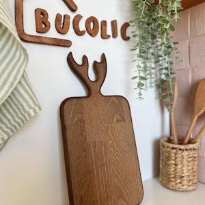 Wooden Cutting Board /serving board/handmade /wooden food cutting board/chopping board with handle/classic Handle Wooden Cutting Board