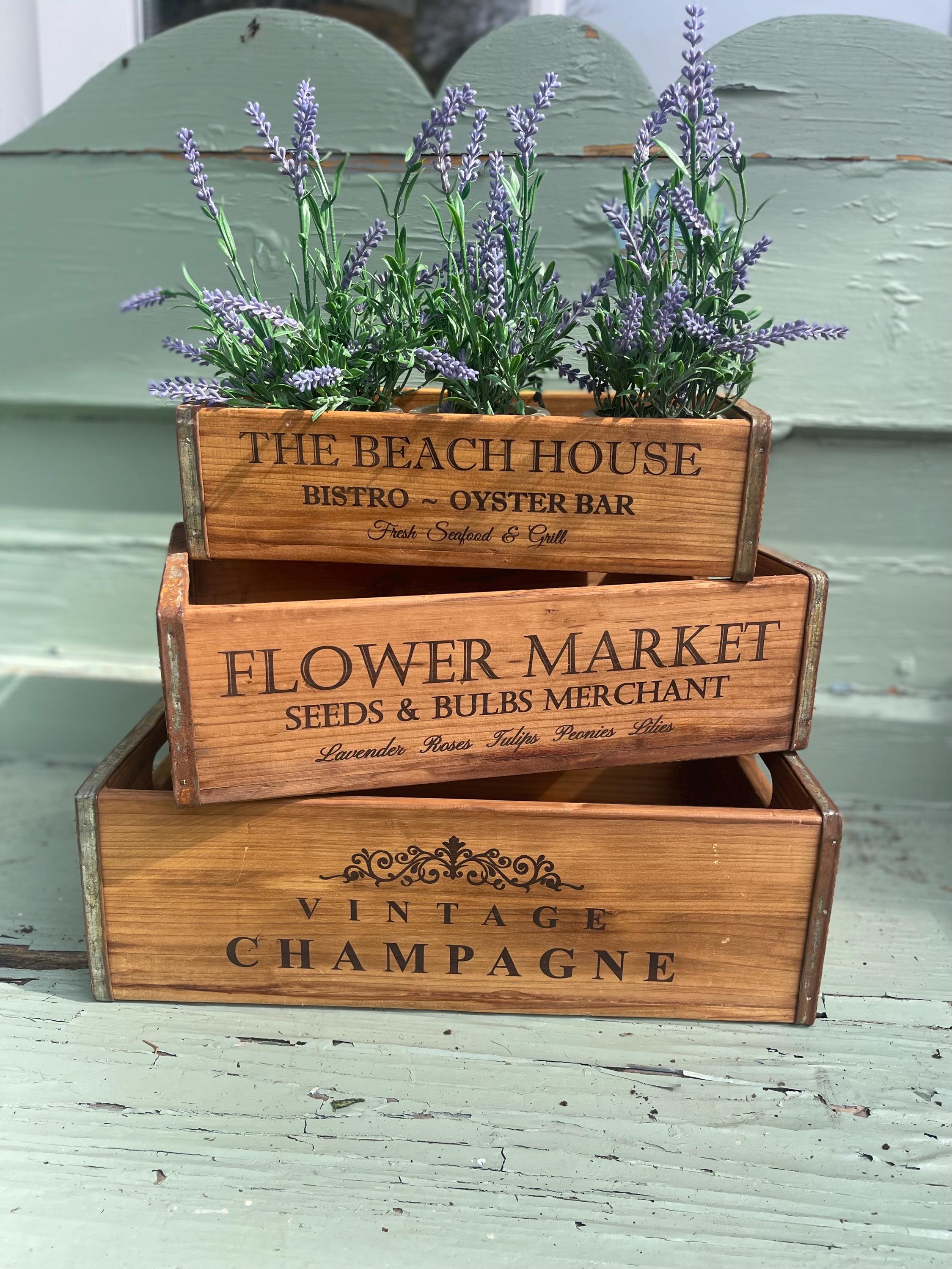 Vintage Metal Crate - Etsy