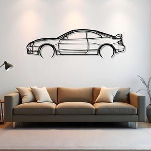 Celica 1994 Detailed Bold Auto Wall Art For Garage Space, Metal Car Silhouette Decoration, Auto Cutout Gift, Auto Line Art, Driver Gift