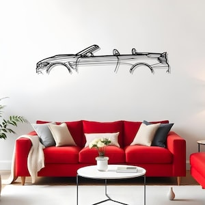 M4 F83 Cabrio Racing Car Garage Wall Art, Metal Car Silhouette Gift For Enthusiasts, Auto Man Gift, Car Collector Gift, Cool Driver Gift