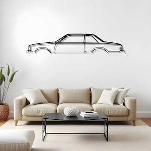 Malibu Coupe 1980 Garage Wall Art For Car Guys, Metal Auto Silhouette, Gift For Drivers And Fans, Garage Cutout Art, Office Wall Art