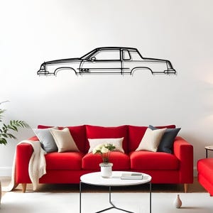 442 1987 Bold Car Wall Art For Man Cave, Automotive Garage Decoration, Gift For Car Addicts, Auto Shop Art, Car Wall Hanging