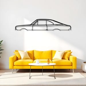 Commodore Rekord Coupe 1970 Garage Wall Decor For Car Enthusiast, Metal Silhouette Artwork, Gift Idea, Fast Car Wall, Father Gift Idea
