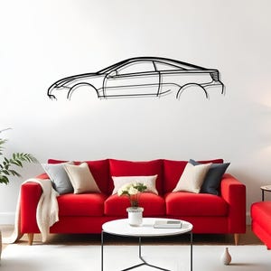 Celica Garage Silhouette Art For Drivers, Automotive Metal Decor, Gift For Enthusiasts, Car Wall Hanging, Gift For Men, Modern Car Art